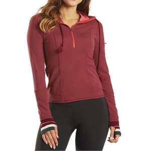 Free People Burgundy Hoodie